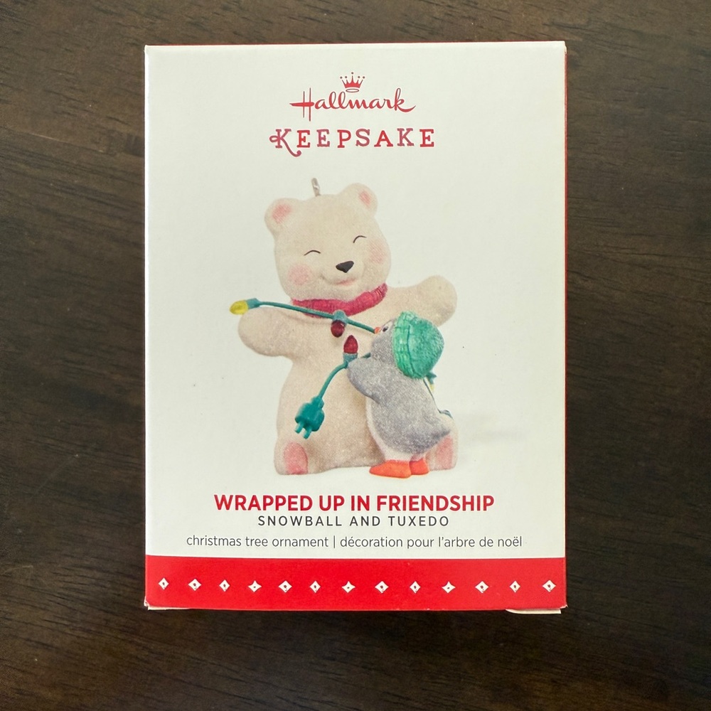 Hallmark Keepsake Snowball and Tuxedo Ornament 2015